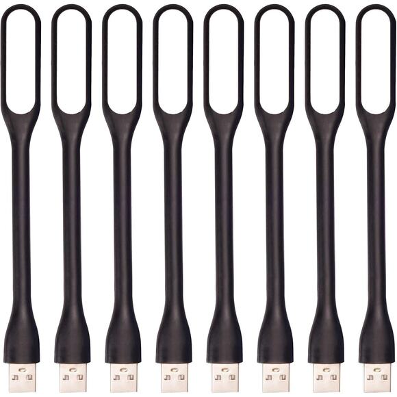 Flexible Mini USB LED Portable Night Light for Power Bank, Laptop, Notebook 8 Ct - Picture 1 of 5